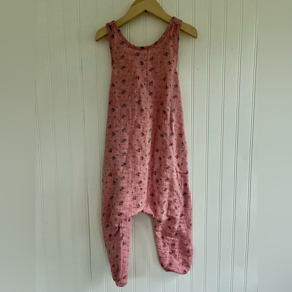 Boy + Girl Pink Floral Romper